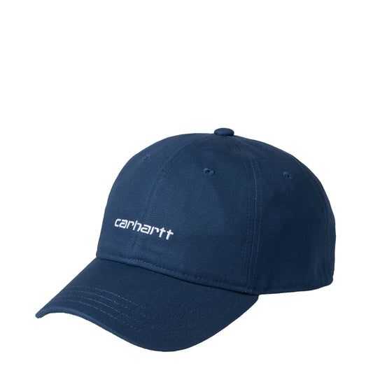 Carhartt WIP Canvas Script Cap Elder / White - The Sporting Lodge