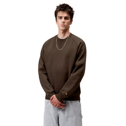 Carhartt WIP Chase Sweat Tobacco / Gold