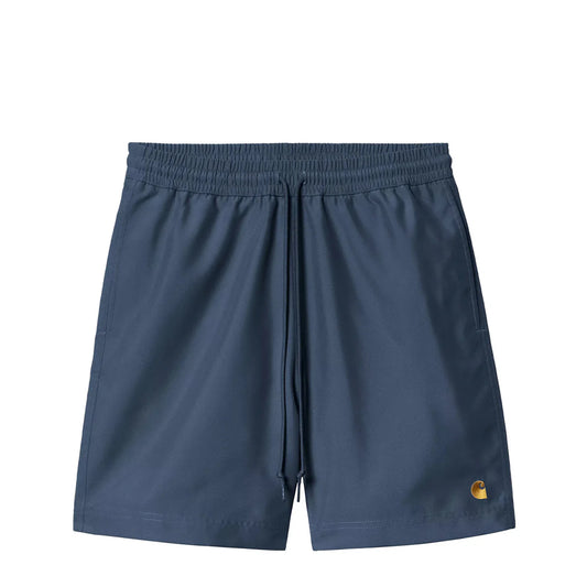 Carhartt WIP Chase Swim Trunks Dusky Blue / Gold