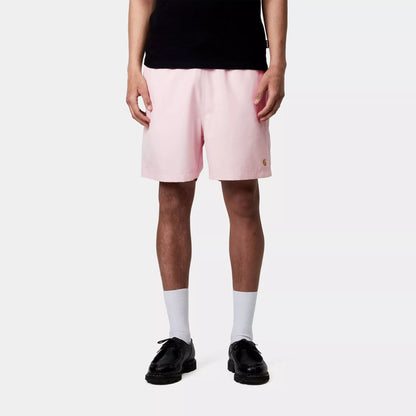 Carhartt WIP Chase Swim Trunks Dusky Pink / Gold