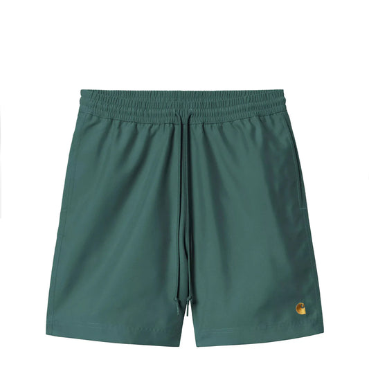 Carhartt WIP Chase Swim Trunks Rainforest / Gold - The Sporting Lodge