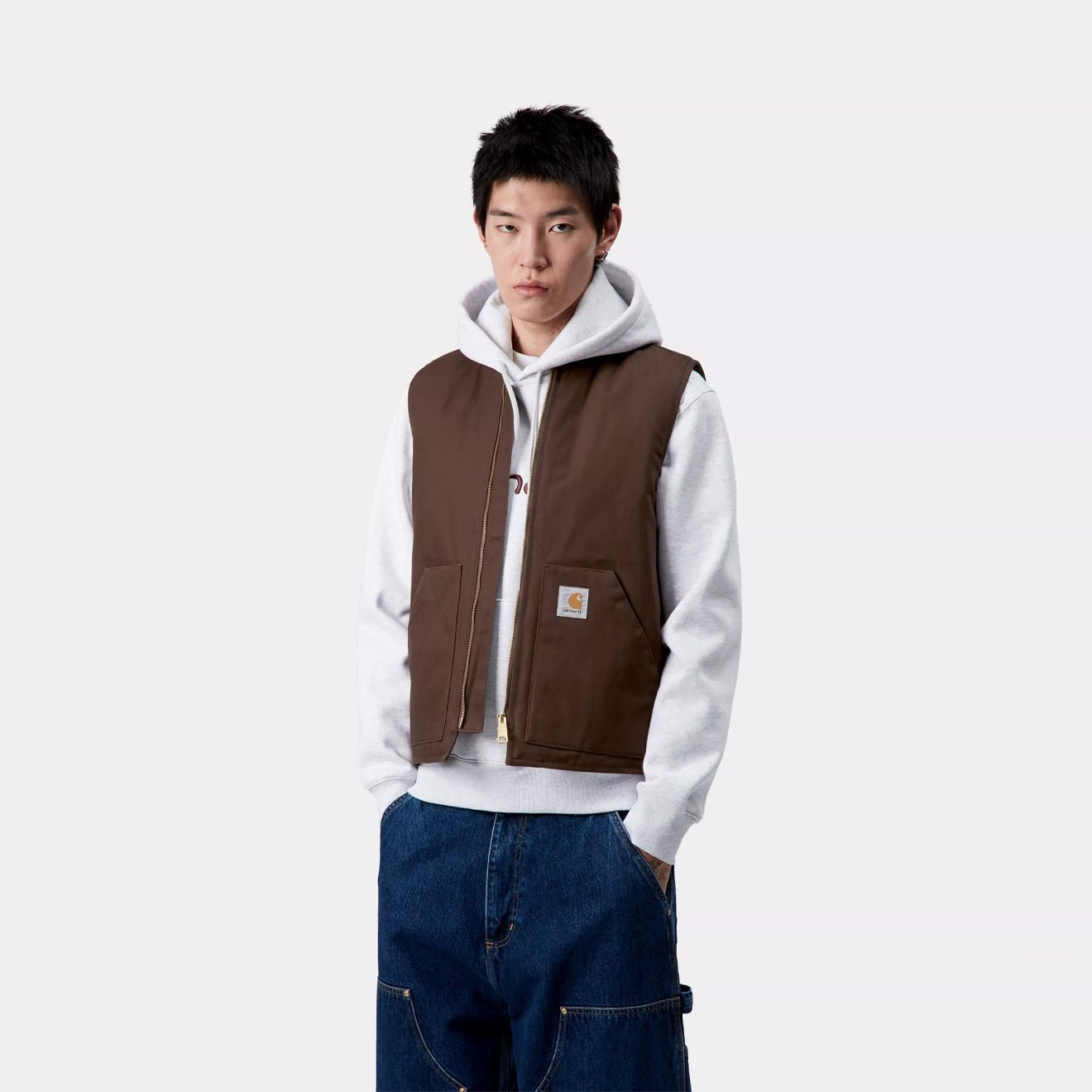 carhartt vest tobacco Women's Washed Duck Sherpa-Lined Mock Neck - XL Featuring a front zipper closure for easy on and off Hamilton Brown Carhartt Vest Tobacco