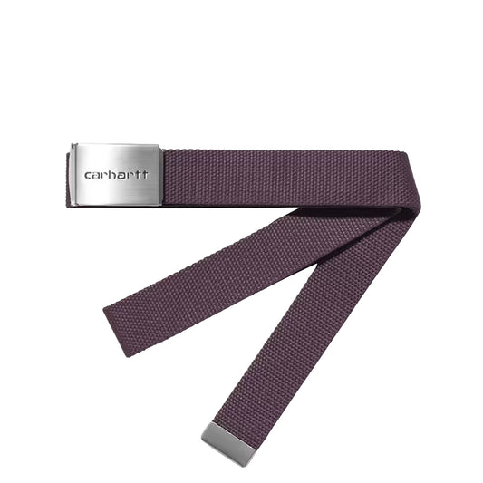 Carhartt WIP Clip Belt Chrome Cozy Purple - The Sporting Lodge