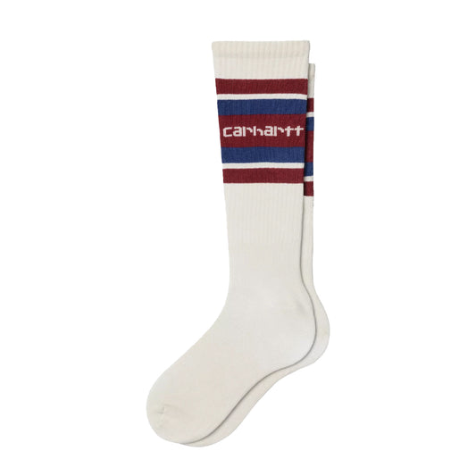 Carhartt WIP Connors Socks Natural / Scarlet / Wolfsbane