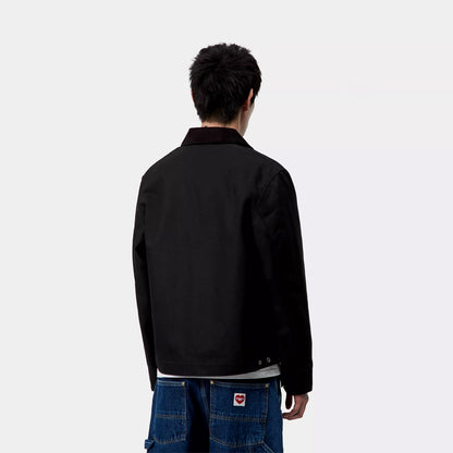 Carhartt WIP Detroit Jacket Black / Black Rigid - The Sporting Lodge