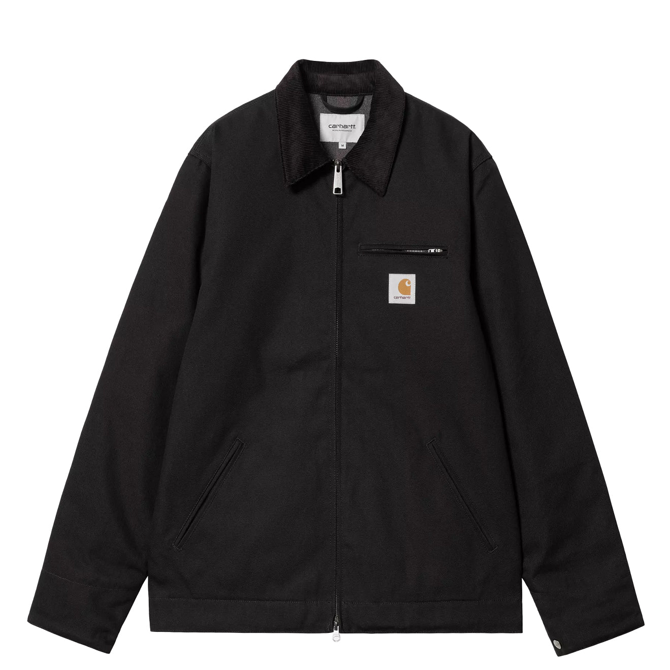 Carhartt WIP Detroit Jacket Black / Black Rigid - The Sporting Lodge