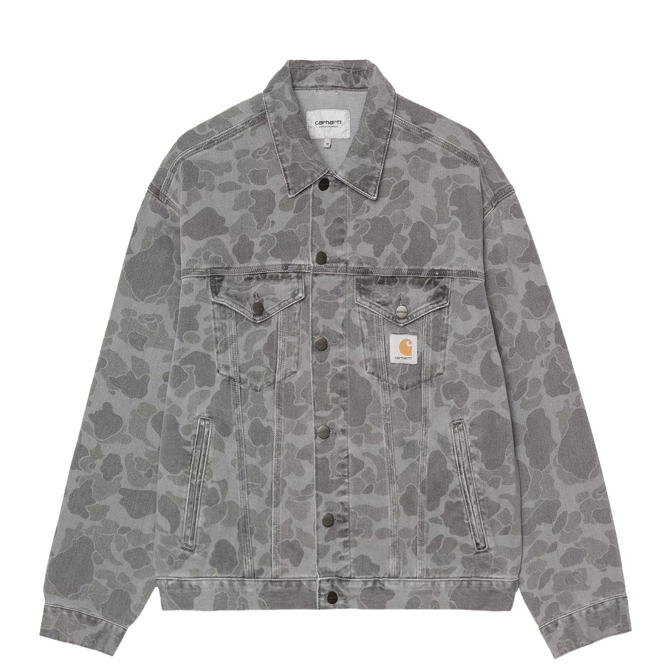 b*u様 Carhartt WIP DUCK HELSTON JACKET Carhartt WIP Duck Helston Jacket Camo Duck Black Heavy Bleached