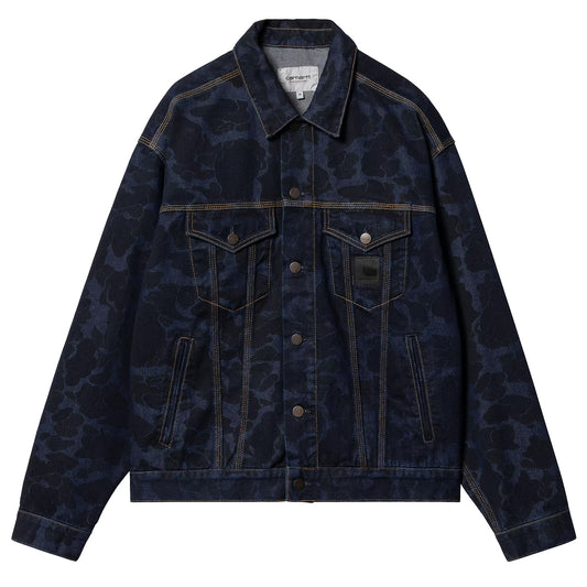 Carhartt WIP Duck Helston Jacket Camo Duck Blue Stone Washed - The Sporting Lodge