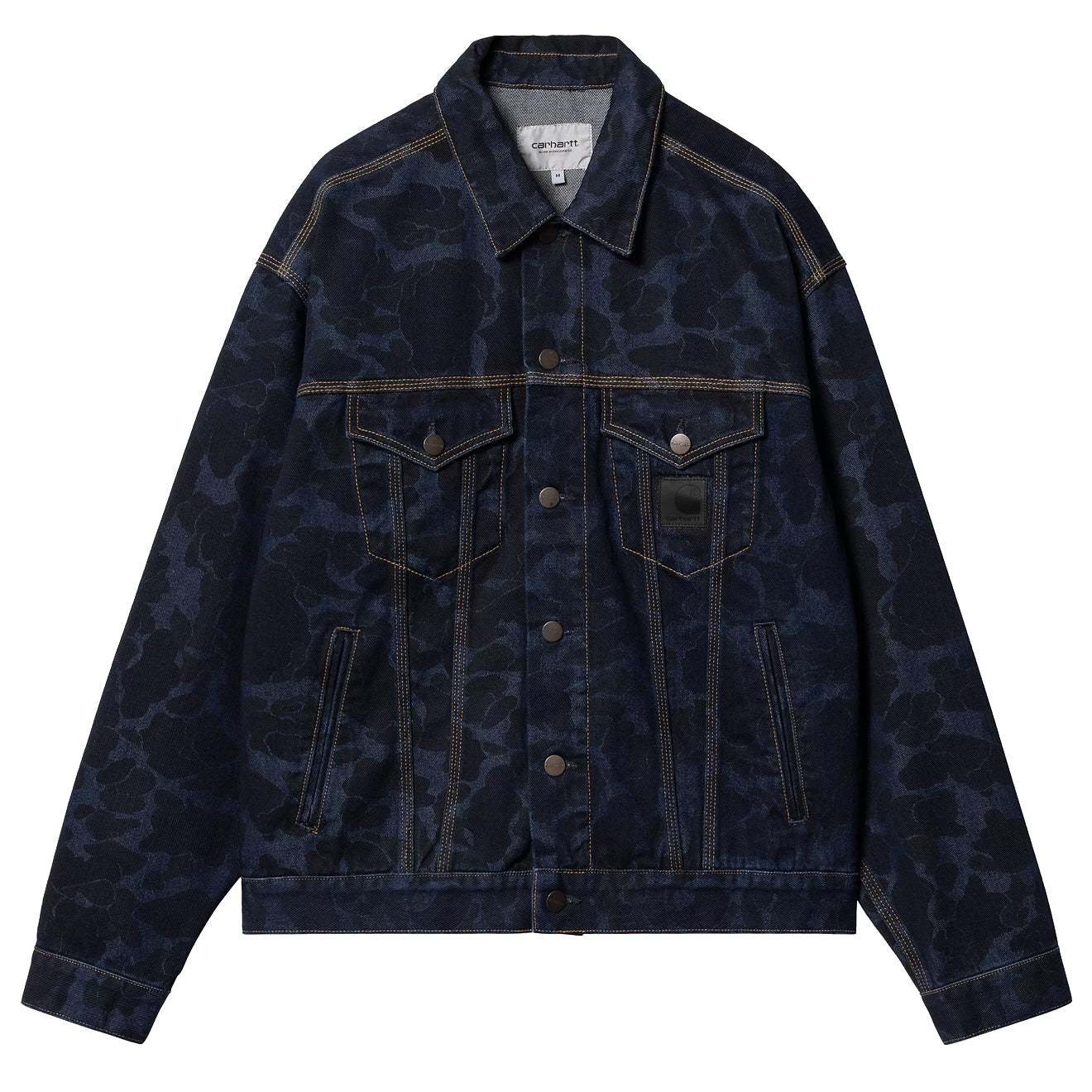 Carhartt WIP Duck Helston Jacket Camo Duck Blue Stone Washed | The