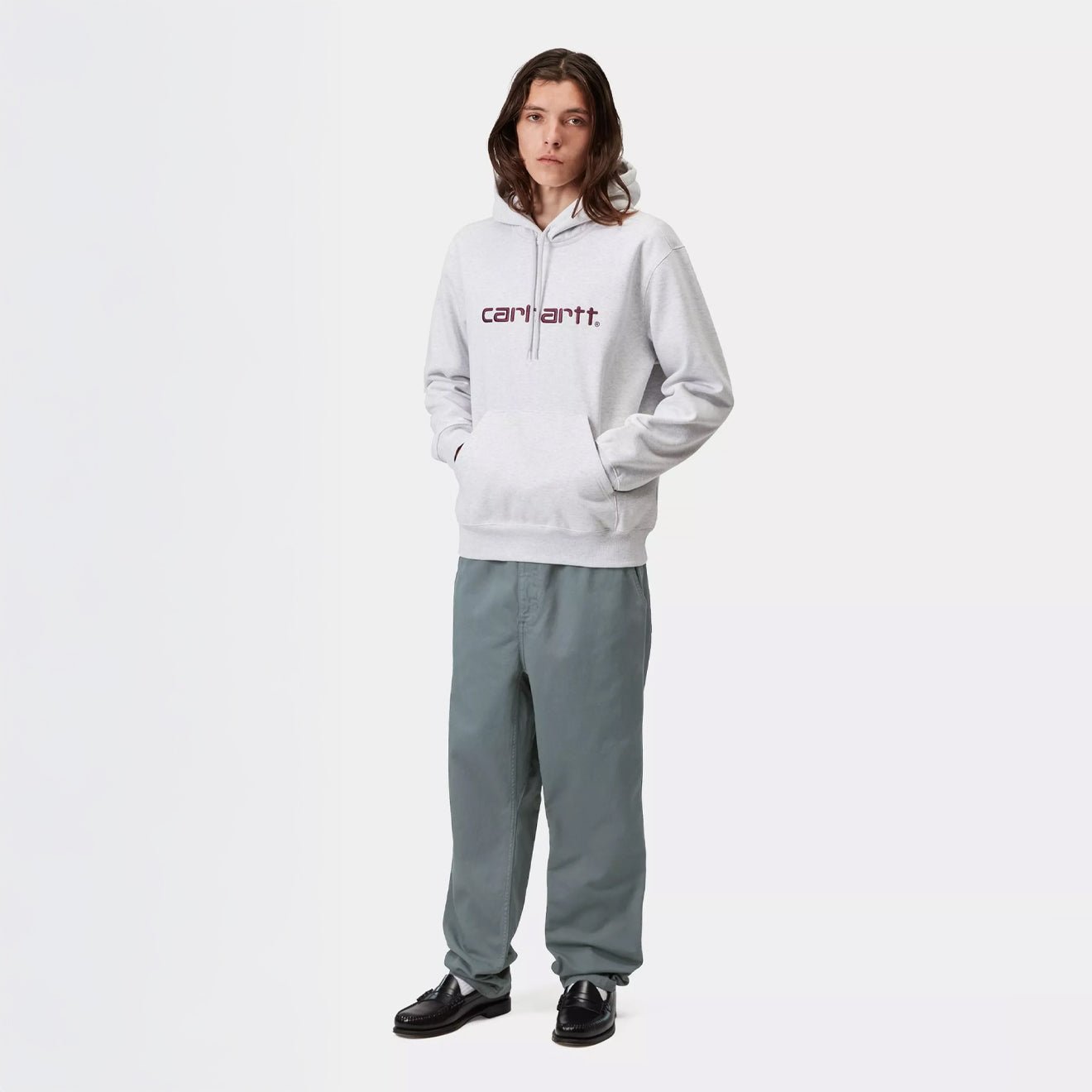 Carhartt WIP Flint Pant Cozy Blue Garment Dyed