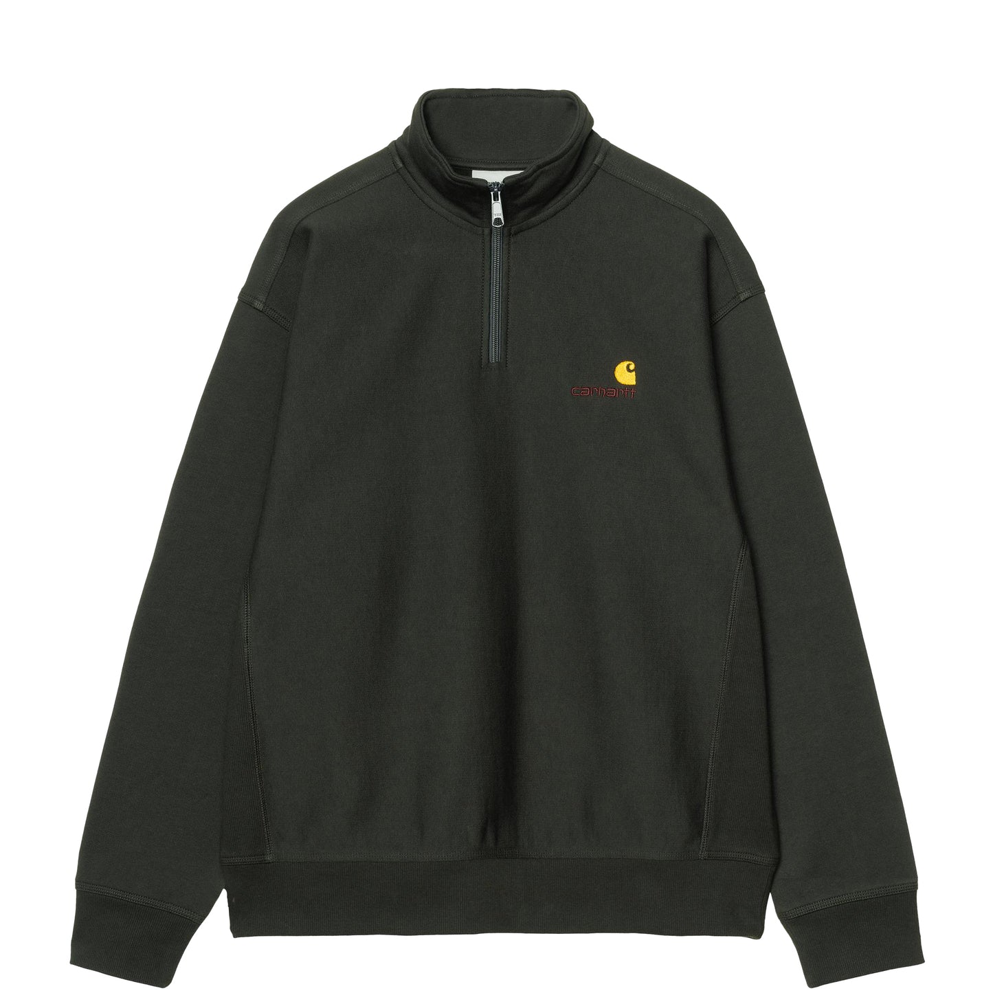 Carhartt WIP Half Zip American Script Sweat Raven