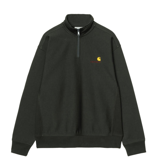 Carhartt WIP Half Zip American Script Sweat Raven