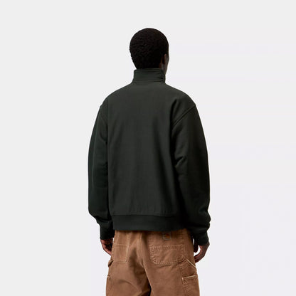 Carhartt WIP Half Zip American Script Sweat Raven