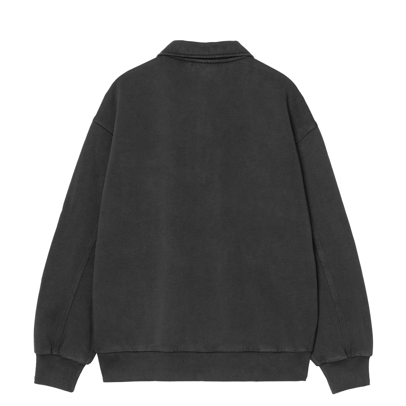 Carhartt WIP Half Zip Detroit Sweat Black Stone Washed - The Sporting Lodge