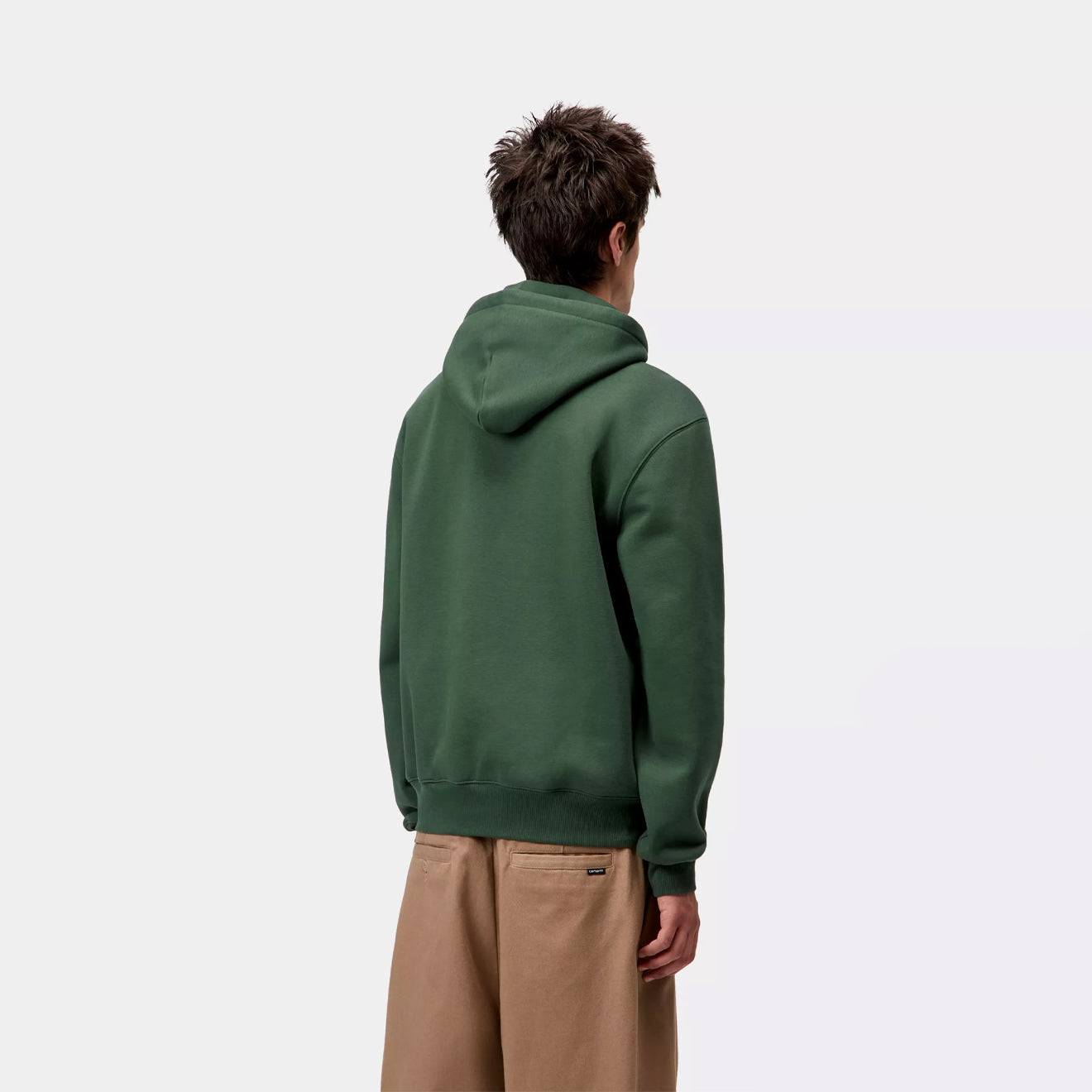 Carhartt WIP Hooded Carhartt Sweat Sycamore Tree / Phlox - The Sporting Lodge