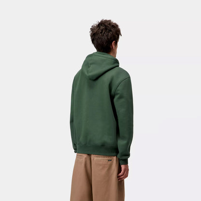 Carhartt WIP Hooded Carhartt Sweat Sycamore Tree / Phlox - The Sporting Lodge