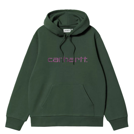 Carhartt WIP Hooded Carhartt Sweat Sycamore Tree / Phlox - The Sporting Lodge