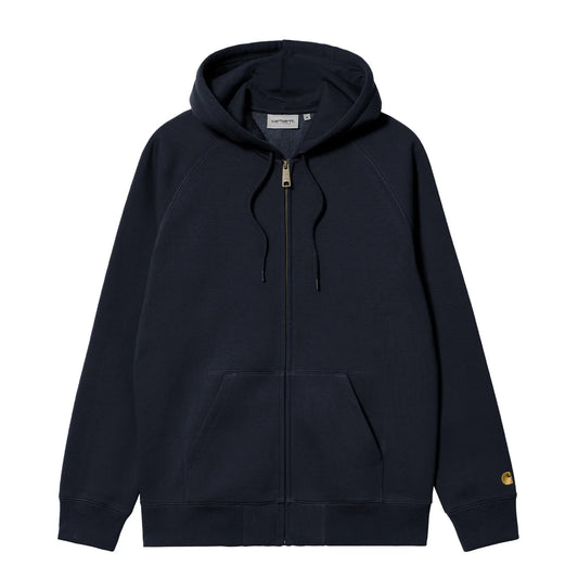 Carhartt WIP Hooded Chase Jacket Dark Navy / Gold - The Sporting Lodge