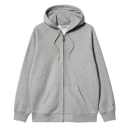 Carhartt WIP Hooded Chase Jacket Grey Heather / Gold - The Sporting Lodge