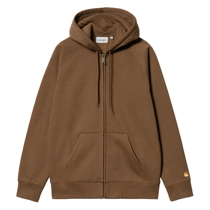 Carhartt WIP Hooded Chase Jacket Tamarind / Gold - The Sporting Lodge
