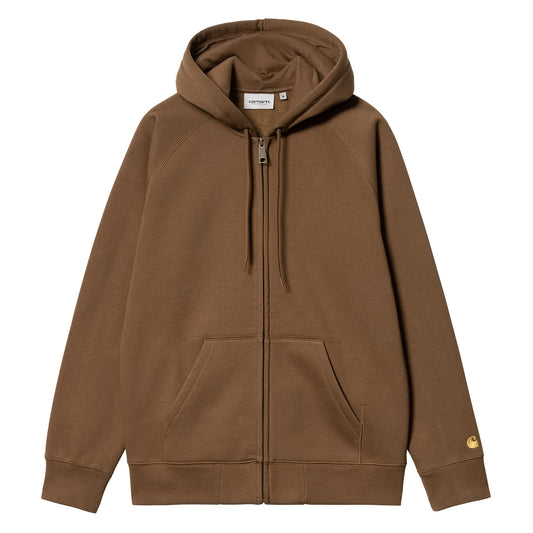 Carhartt WIP Hooded Chase Jacket Tamarind / Gold - The Sporting Lodge