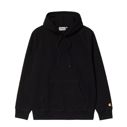 Carhartt WIP Hooded Chase Sweatshirt Black / Gold