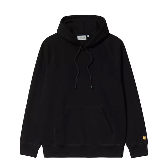 Carhartt WIP Hooded Chase Sweatshirt Black / Gold