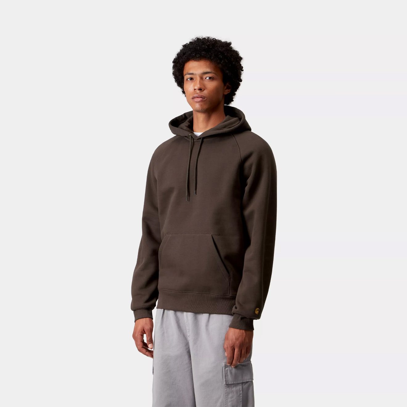 Carhartt WIP Hooded Chase Sweat Tobacco / Gold - The Sporting Lodge