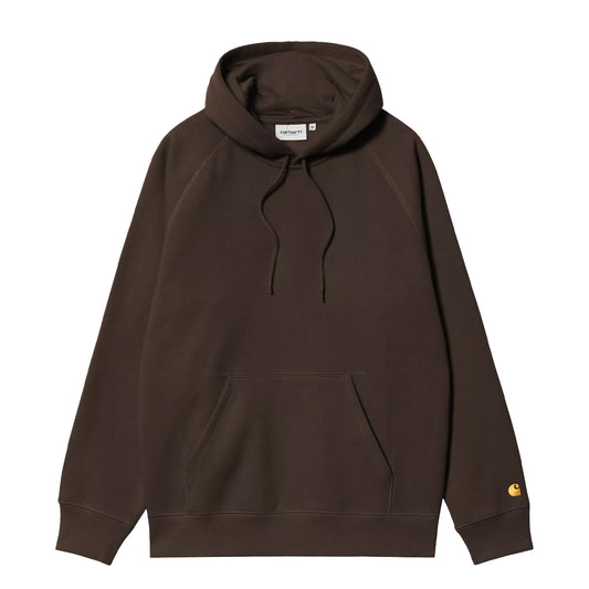 Carhartt WIP Hooded Chase Sweat Tobacco / Gold - The Sporting Lodge