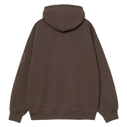 Carhartt WIP Hooded Hackwork Sweat Vitola / Glassy Pink