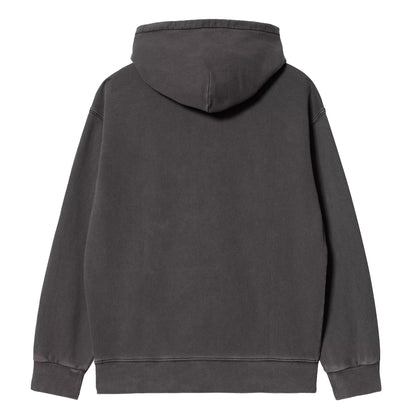 Carhartt WIP Hooded Nelson Sweat Black Garment Dyed - The Sporting Lodge
