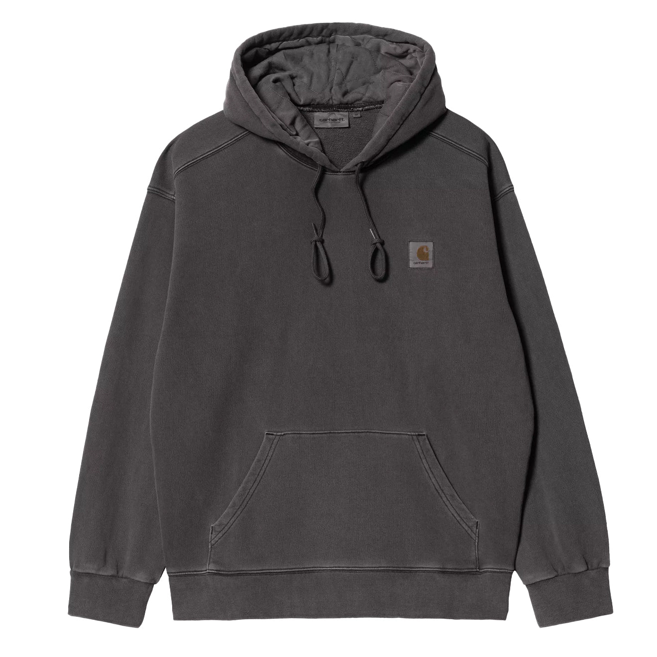 Carhartt WIP Hooded Nelson Sweat Black Garment Dyed - The Sporting Lodge