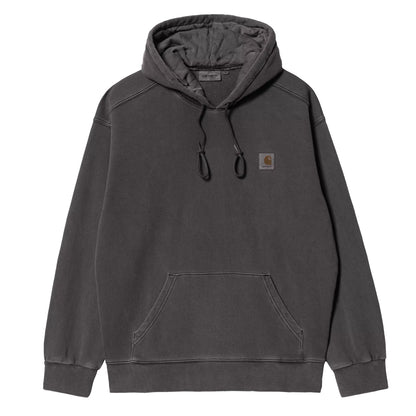 Carhartt WIP Hooded Nelson Sweat Black Garment Dyed - The Sporting Lodge