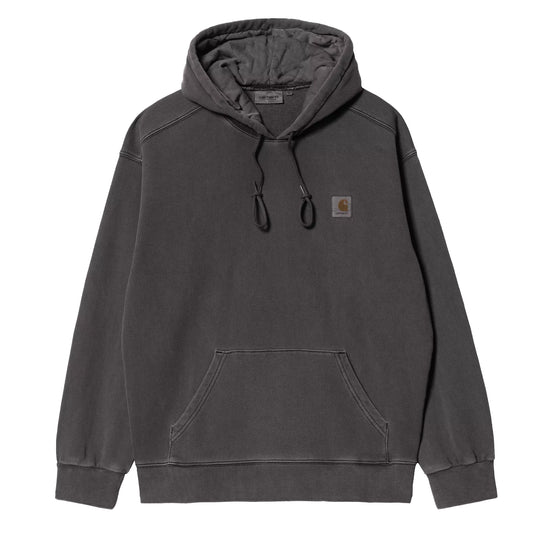 Carhartt WIP Hooded Nelson Sweat Black Garment Dyed - The Sporting Lodge