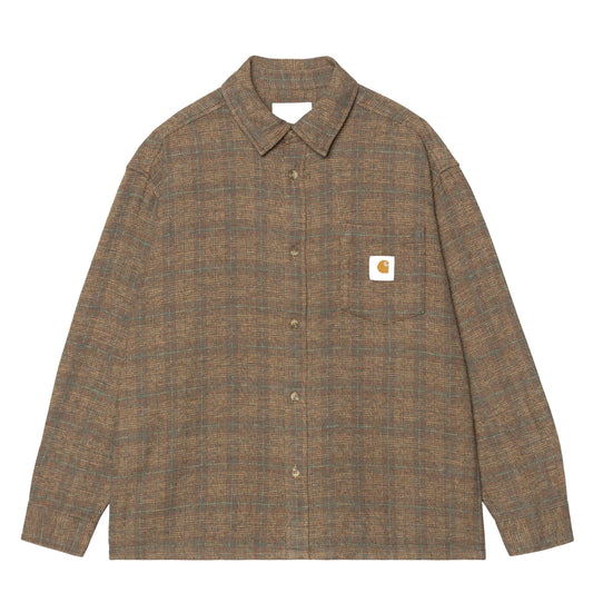 Carhartt WIP L/S Bagley Shirt Bagley Check / Hamilton Brown