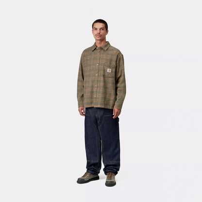 Carhartt WIP L/S Bagley Shirt Bagley Check / Hamilton Brown