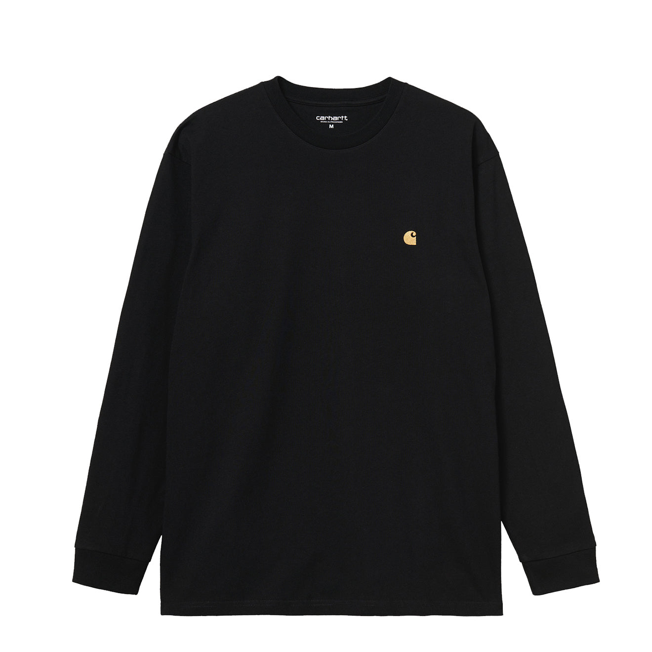 Carhartt WIP L/S Chase T-Shirt Black / Gold