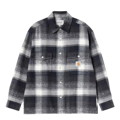 Carhartt WIP L/S Esterson Shirt Esterson Check / Dark Navy