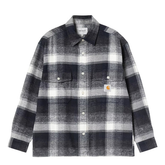 Carhartt WIP L/S Esterson Shirt Esterson Check / Dark Navy