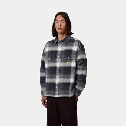 Carhartt WIP L/S Esterson Shirt Esterson Check / Dark Navy