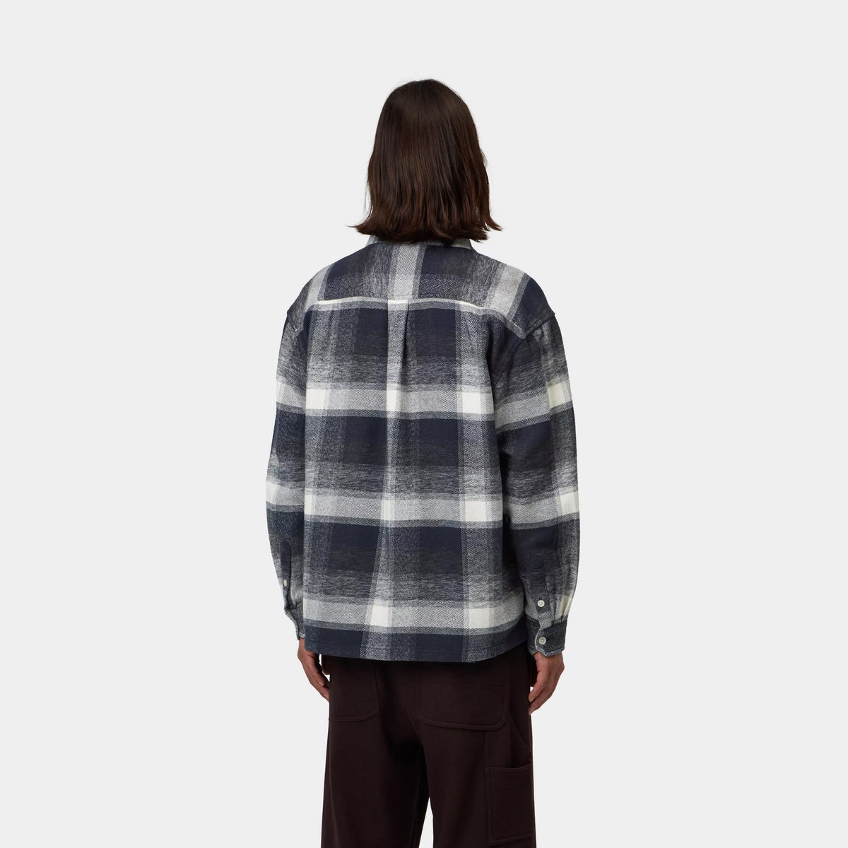 Carhartt WIP L/S Esterson Shirt Esterson Check / Dark Navy