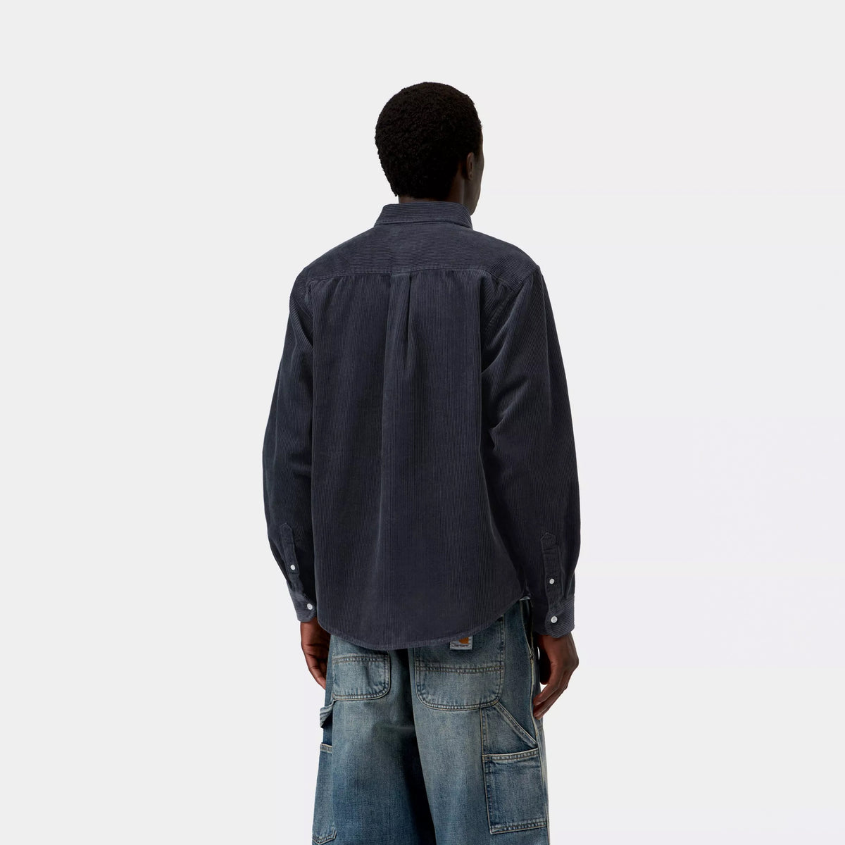 Carhartt WIP L/S Madison Cord Shirt Dark Navy