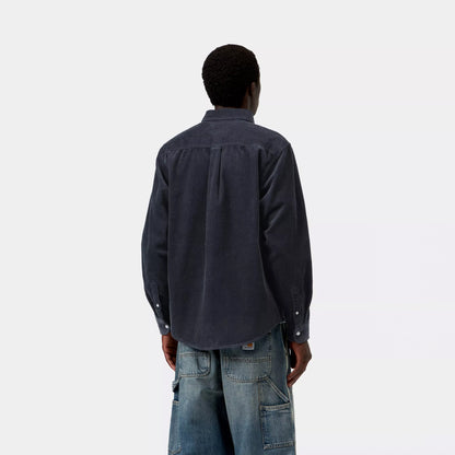 Carhartt WIP L/S Madison Cord Shirt Dark Navy