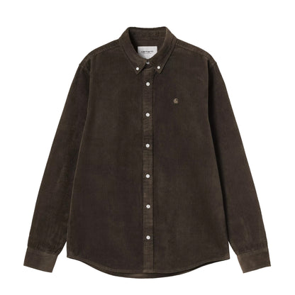 Carhartt WIP L/S Madison Cord Shirt Tobacco