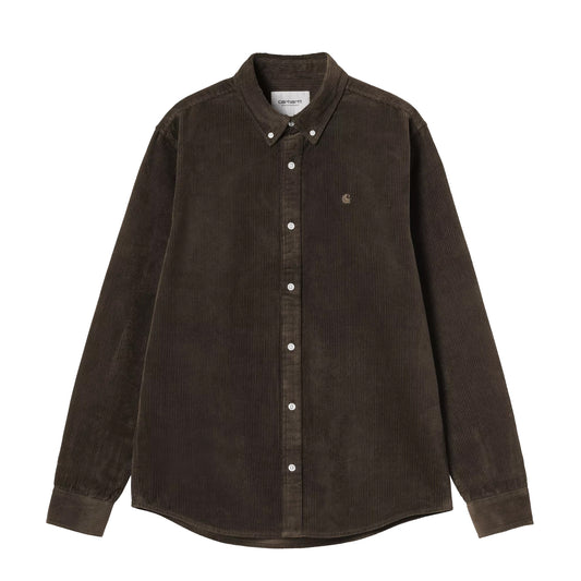 Carhartt WIP L/S Madison Cord Shirt Tobacco