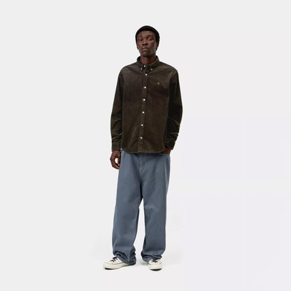 Carhartt WIP L/S Madison Cord Shirt Tobacco