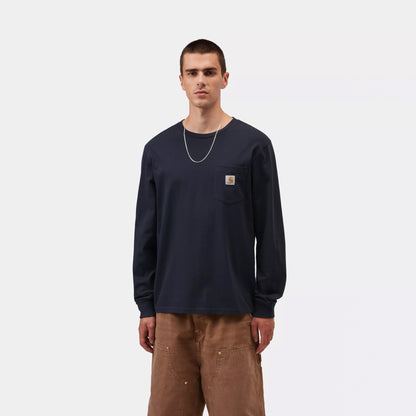 Carhartt WIP L/S Pocket T-Shirt Dark Navy