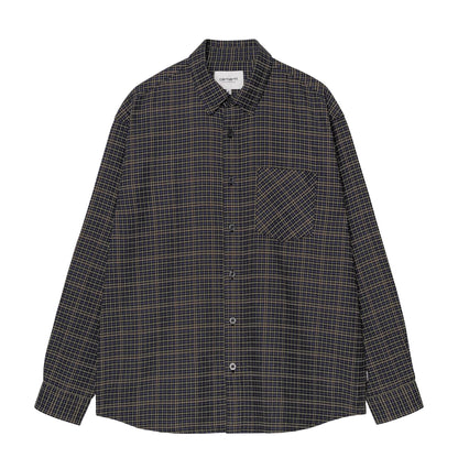 Carhartt WIP L/S Todrick Shirt Todrick Houndstooth / Blue