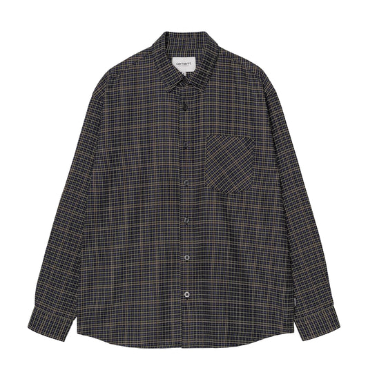 Carhartt WIP L/S Todrick Shirt Todrick Houndstooth / Blue