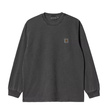 Carhartt WIP L/S Vista T-Shirt Black Garment Dyed